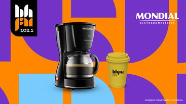 Cafeteira Mondial Dolce Arome Black + Copo BH FM