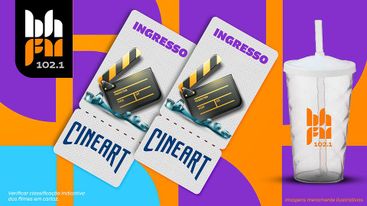 Giro BH- 01 Par de Ingressos Cineart + copo exclusivo BH FM