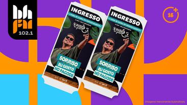 01 Par de ingressos de Arena para o show do Sorriso Maroto 