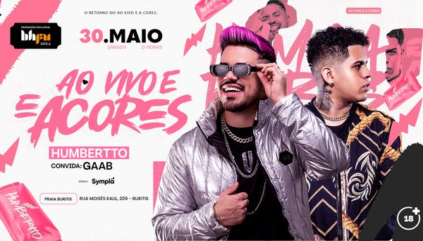Imagem do evento Ao Vivo E A Cores - Humbertto convida Gaab