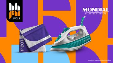 Ferro a vapor Mondial + Toalha personalizada BH FM